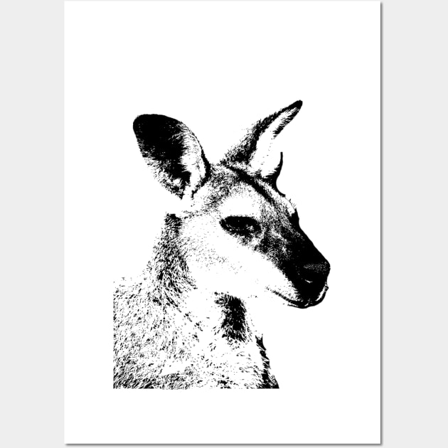 Kangaroo Wall Art by wanungara